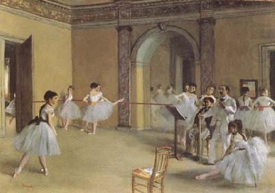 Edgar Degas Dance Class at the Opera (mk09) china oil painting image